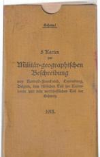 3 karten zur militär-gegrafischen Beschreibung 1915, Ophalen of Verzenden