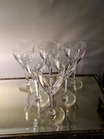 Val Saint Lambert 6 kristallen wijnglazen model cotes plates, Antiek en Kunst, Antiek | Glaswerk en Kristal, Ophalen of Verzenden