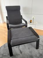 Ikea Poang fauteuil met voetenbank, Ophalen, Gebruikt
