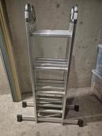 Échelle télescopique en aluminium 4x4 échelons, Bricolage & Construction, 2 à 4 mètres, Pliable ou rétractable/escamotable, Comme neuf