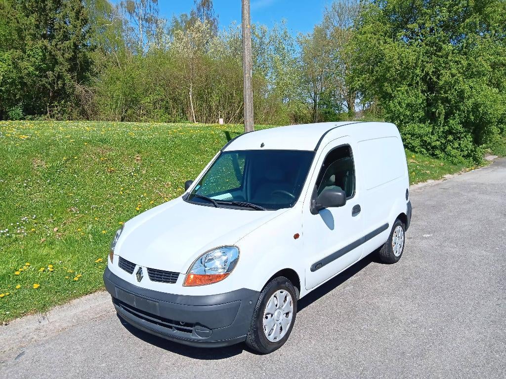 Renault Kangoo 1.9D 2005 Utilitaire 149.000 km, Voorwielaandrijving, Stof, Renault, Wit