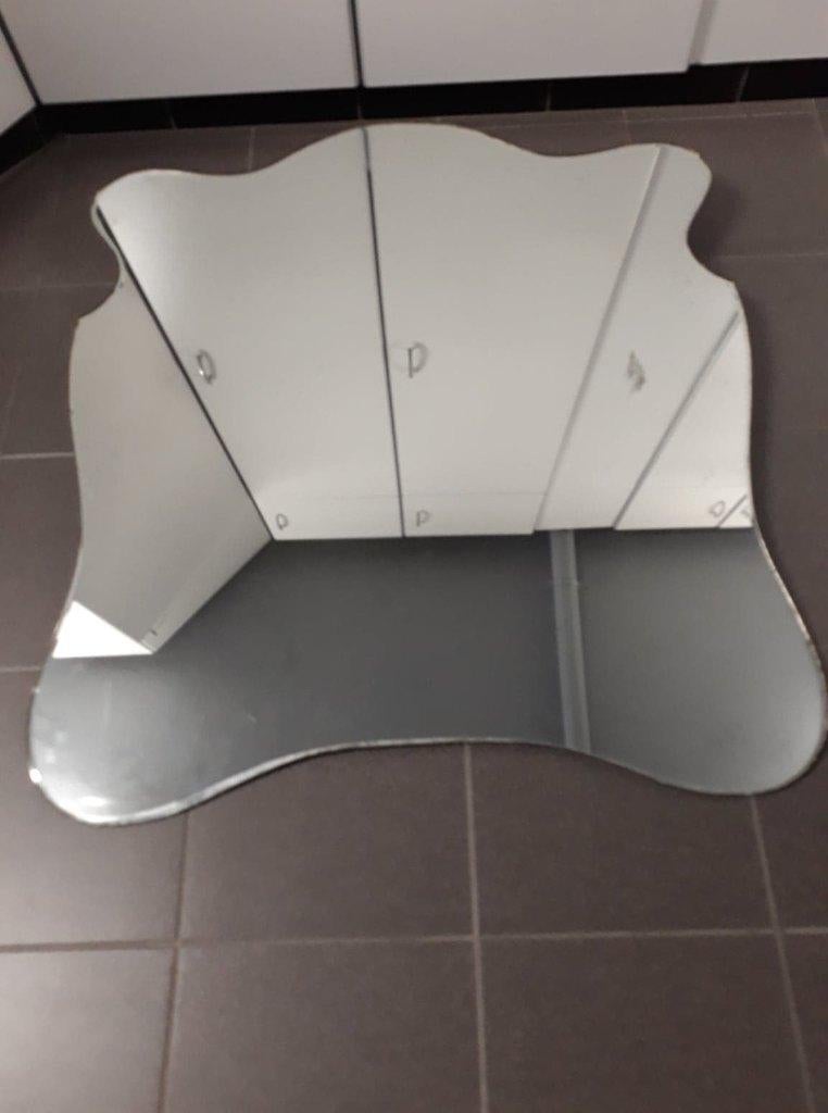 Vintage spiegel, Antiquités & Art, Antiquités | Miroirs, Enlèvement, Autres formes, 50 à 100 cm, Moins de 100 cm