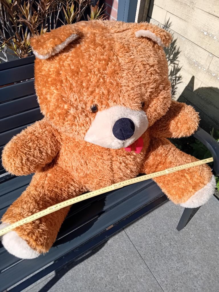 Retro/vintage beer, zittend, in zeer goede staat. Potk., Verzamelen, Ophalen, Gebruikt, Stoffen beer