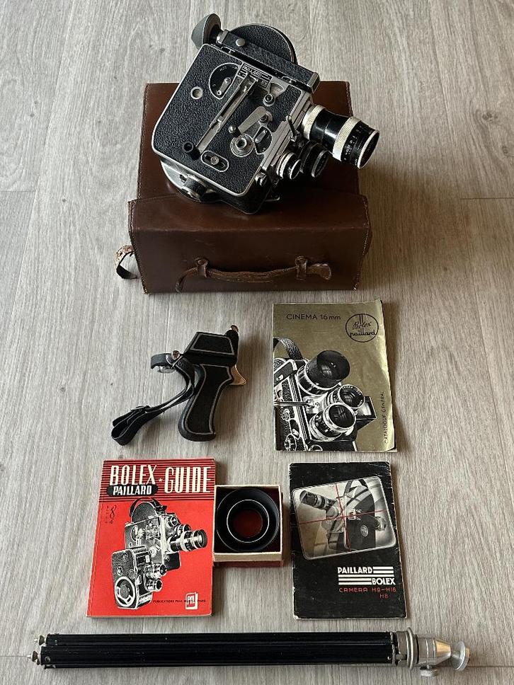 Prachtige complete set PAILLARD BOLEX H16 + G16 - 1290€, Verzamelen, Foto-apparatuur en Filmapparatuur, Filmcamera, 1940 tot 1960