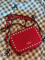 Valentino Garavani Rockstud Small Camera Bag - Red Leather, Ophalen, Gebruikt