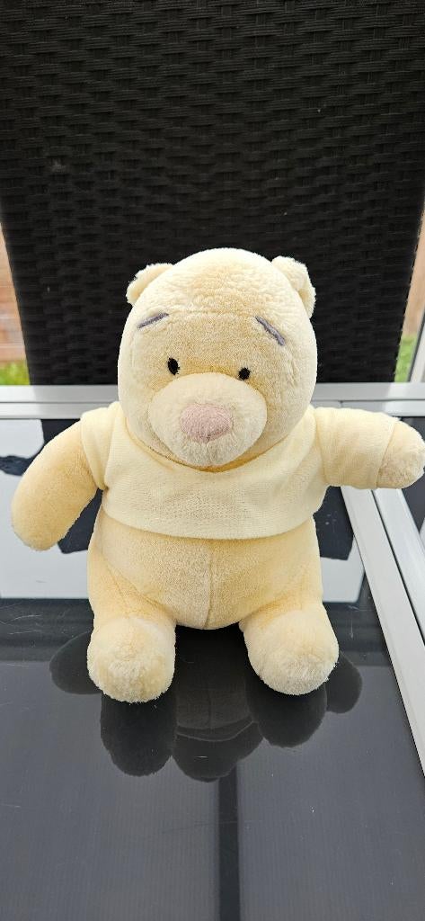 Peluche Disney Winnie l'ourson de couleur claire, Collections, Enlèvement ou Envoi, Winnie l'Ourson ou amis, Utilisé, Peluche
