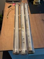 3 lichtbakken met lampen, Doe-het-zelf en Bouw, Bouwverlichting, Ophalen, Zo goed als nieuw, Lamp met armatuur