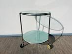 Ikea Strind bijzettafel ° Vintage 80s/90s ° Serveerwagen, Huis en Inrichting, Gebruikt, Design, Rond, Ophalen of Verzenden