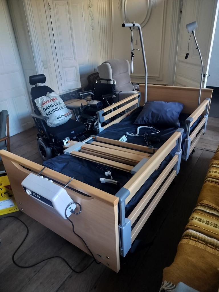 Lit médicalisé de soins, Enlèvement