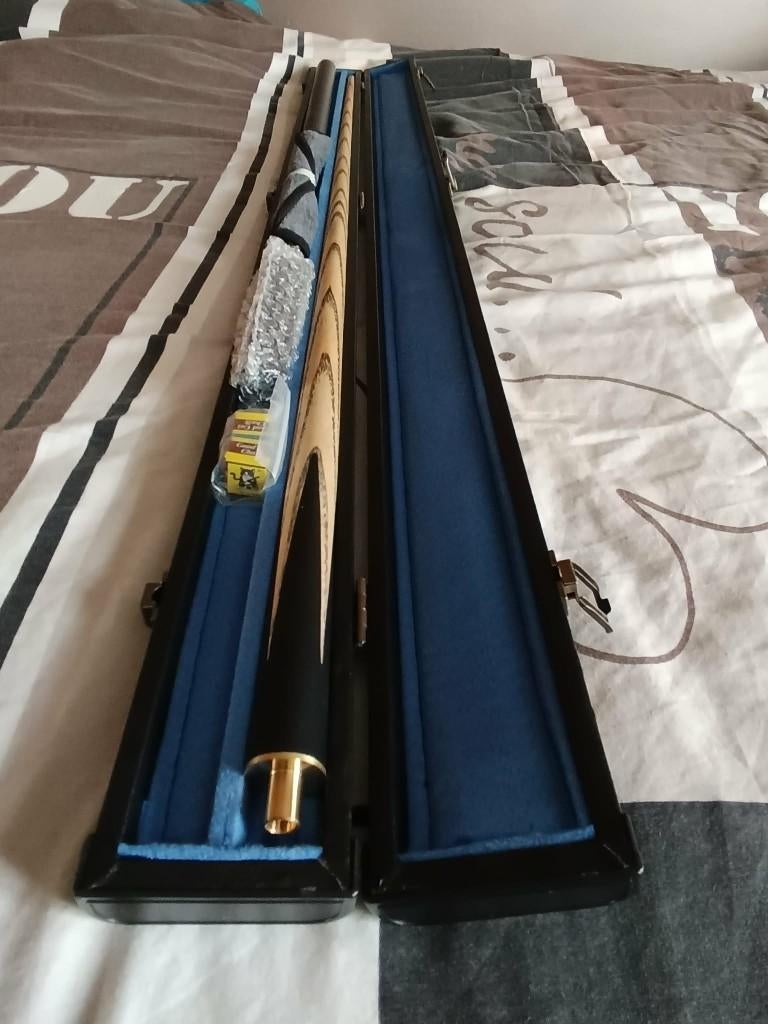 QUEUE BILLARD 3/4 PROFESSIONNELLE NEUVE KANG LONG FAIT MAIN, Sports & Fitness, Billards & Billards américains, Neuf, Queue ou Boules