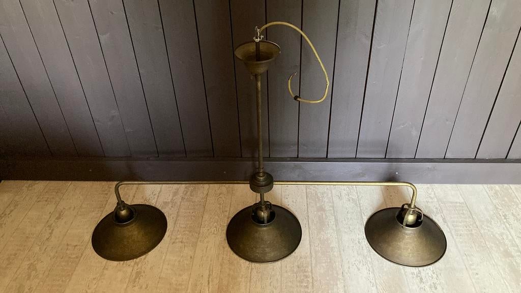 Landelijke luster, Huis en Inrichting, Ophalen, 50 tot 75 cm, Metaal, Landelijk