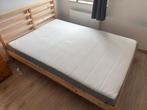 Lit et matelas IKEA 140x200 comme neuf, Maison & Meubles, Chambre à coucher | Lits, Enlèvement, 200 cm