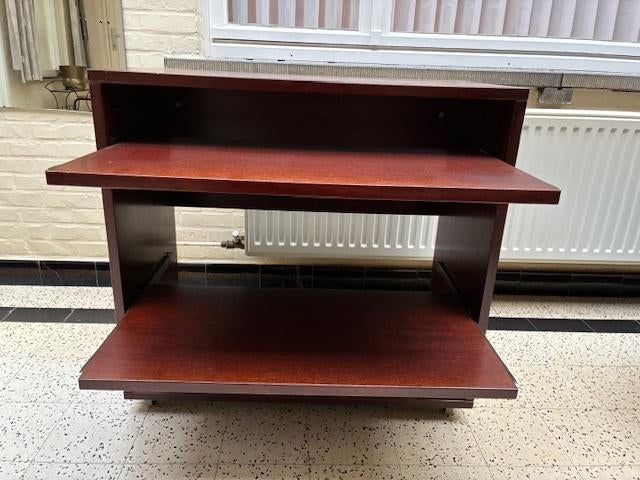 Computertafel met 2 uitschuifbare lades op wieltjes, Ophalen, Zo goed als nieuw, 40 tot 80 cm, 70 tot 120 cm