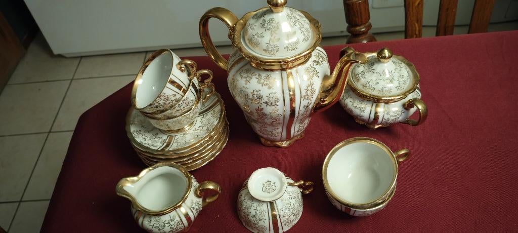 Magnifique service à café/thé français vintage., Enlèvement