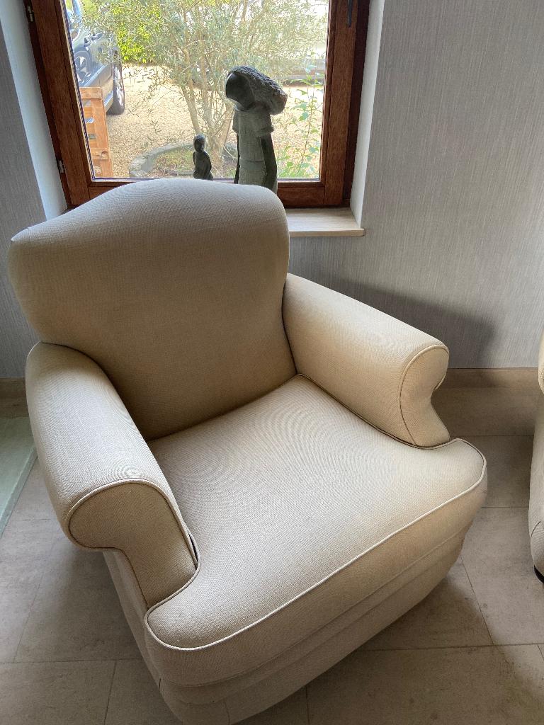 2 landelijke zetels, Huis en Inrichting, Ophalen, Zo goed als nieuw, Stof, Minder dan 150 cm