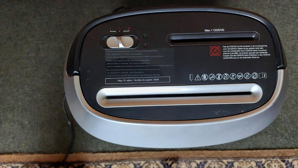 Papier, cd en dvd versnipperaar, Ophalen