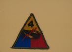 Patch 4th armored division us ww2 original, Enlèvement ou Envoi