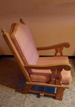 set van 2 eiken eenpersoonszetels, Ophalen, Gebruikt, Eenpersoons, Stof