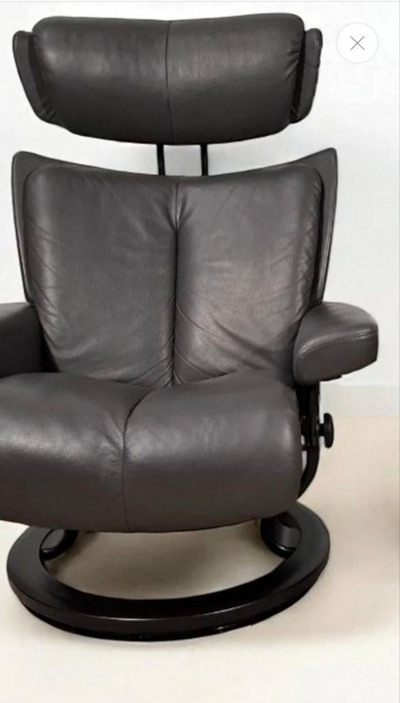 Relax Stressless gris anthracite - S, Maison & Meubles, Enlèvement