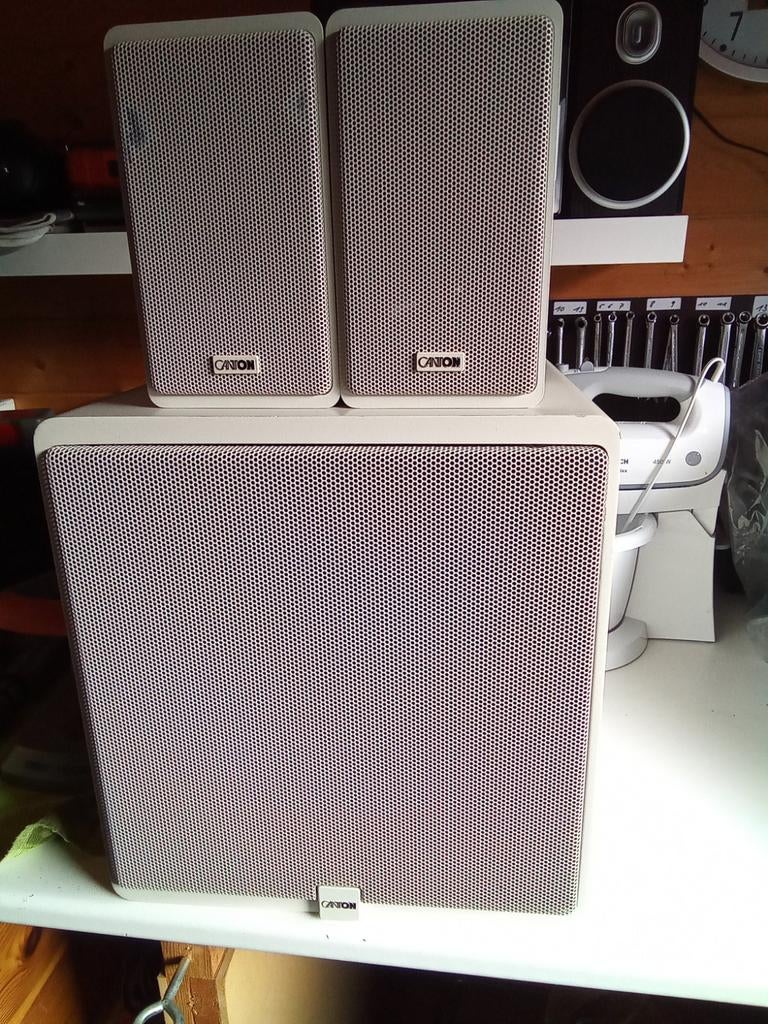 Boxen en subwoofer  merk Canton plus made in Germany, Audio, Tv en Foto, Ophalen, Subwoofer