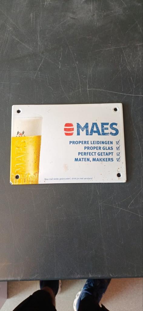 Emaille reclamebord, Enlèvement ou Envoi, Panneau publicitaire