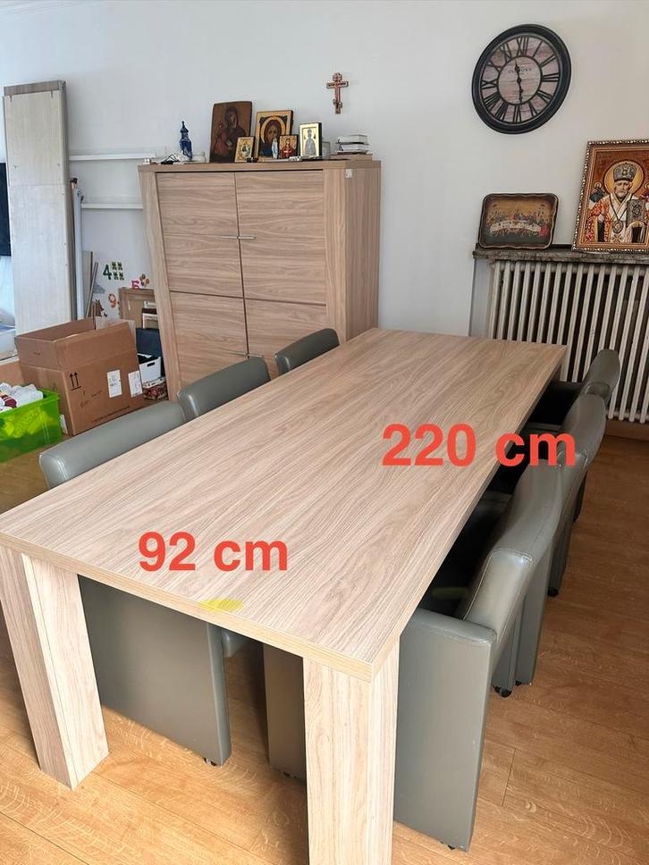 Table, chaises et commode à vendre, Maison & Meubles, Mobilier complet, Enlèvement