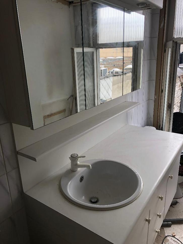 badkamermeubel, Huis en Inrichting, Badkamer | Badkamermeubels, Gebruikt, Spiegelkast, 150 tot 200 cm, 100 tot 150 cm, 50 tot 75 cm