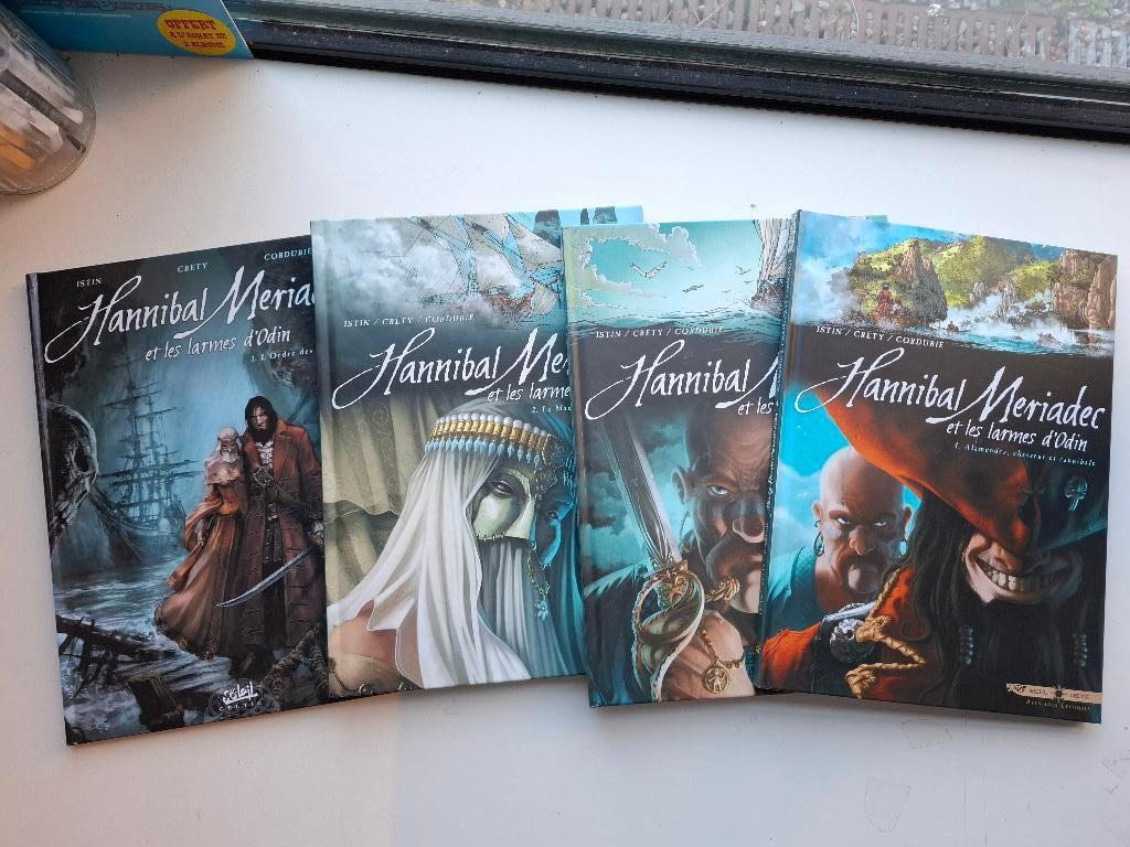HANNIBAL MERIADEC ET LES LARMES D'ODIN TOMES 1 à 4 COMPLET, Boeken, Stripverhalen, Zo goed als nieuw, Complete serie of reeks