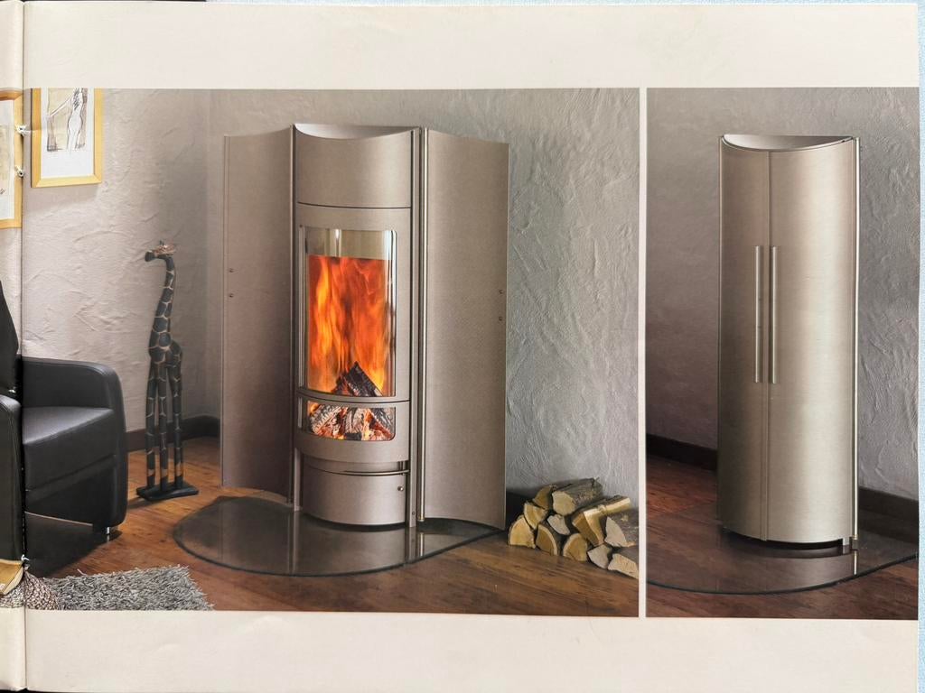 Hase Odeon Houtkachel + Hase Silo + Dubbelwandig kanaal, Ophalen, Gebruikt, Houtkachel, Vrijstaand