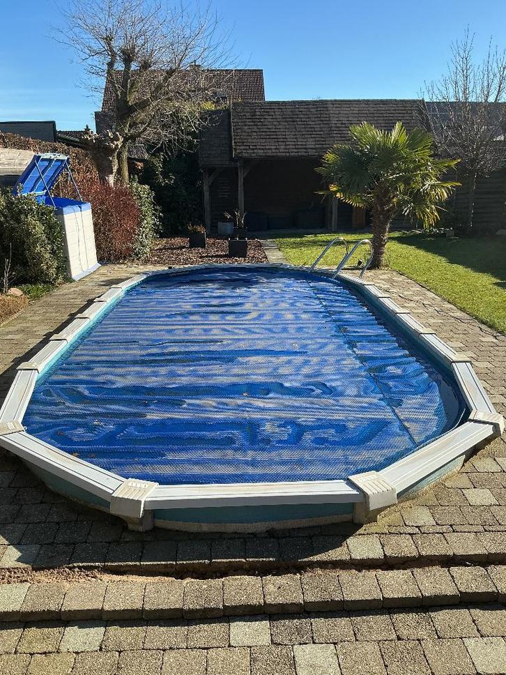 Zwembad 6.78 x 3.15, Jardin & Terrasse, Piscines, Utilisé, Piscine intégrée, 120 cm ou plus, 400 cm ou plus, 300 cm ou plus, Ovale