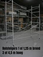 NIEUWE rolsteigers 3 of 4,5 m hoog - rolstelling - steigers, Doe-het-zelf en Bouw, Ophalen, Nieuw