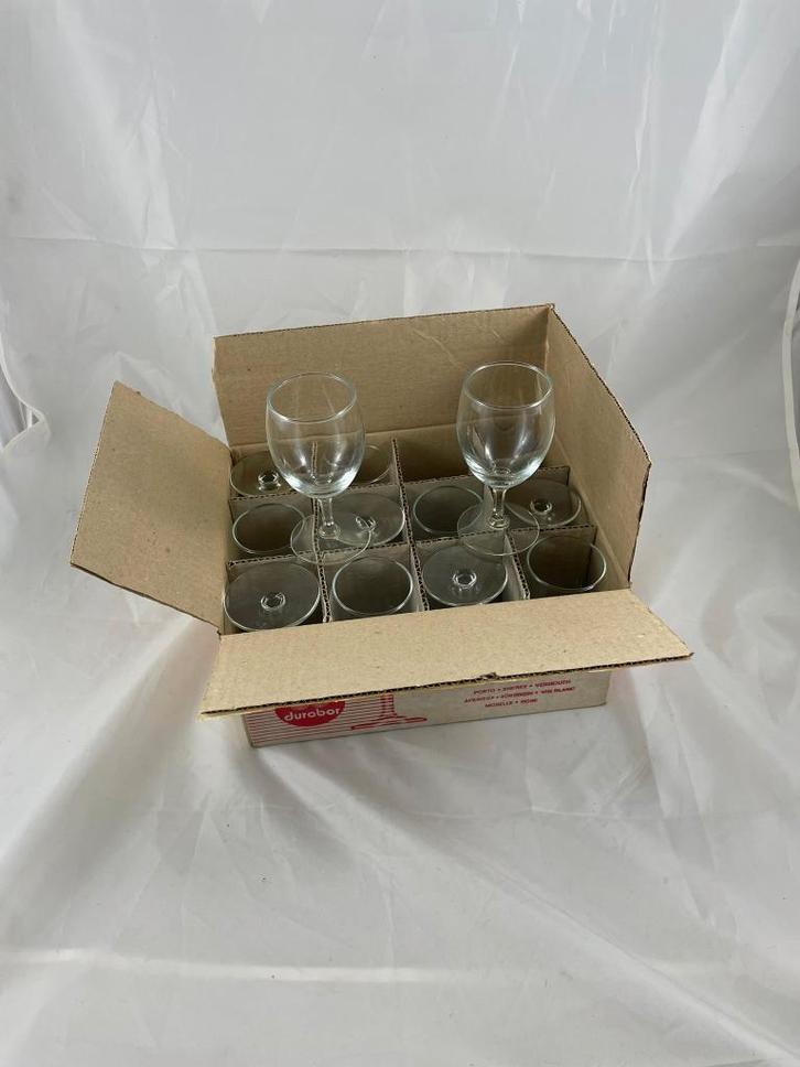 12 portoglazen "Napoli" van Durobor, Verzamelen, Glas en Drinkglazen, Zo goed als nieuw, Overige typen, Ophalen