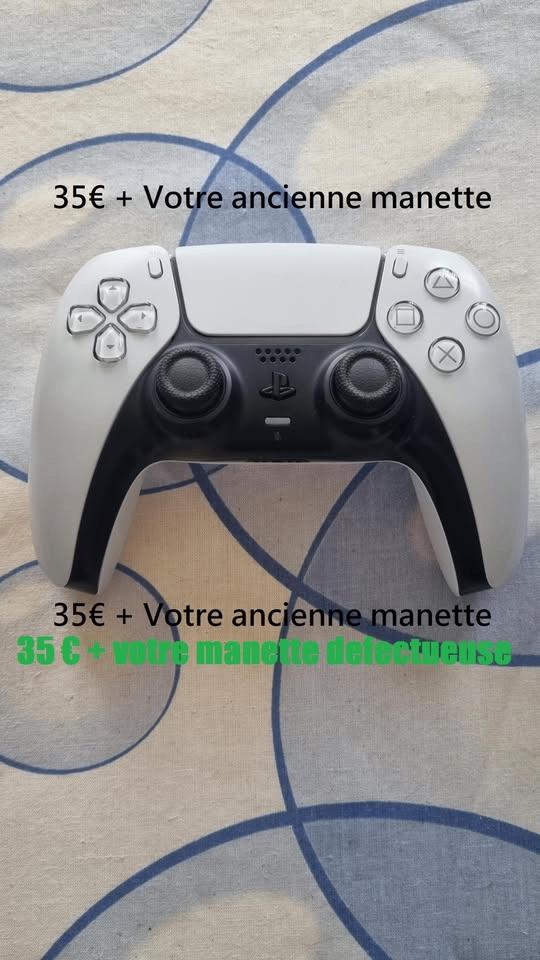 MANETTE PS5 - 35€ Si vous apportez une manette défectueuse, Consoles de jeu & Jeux vidéo, Consoles de jeu | Sony Consoles | Accessoires