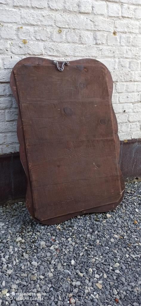 Grand miroir mural vintage Style baroque/rococo 105x70 cm, Maison & Meubles, Enlèvement, Utilisé