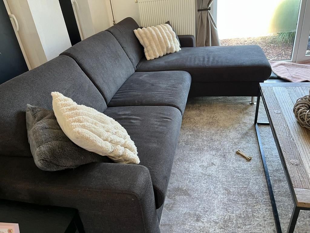 Chaise, canapé d'angle gris, Maison & Meubles, Canapés | Coins salons complets, Enlèvement, Tissus