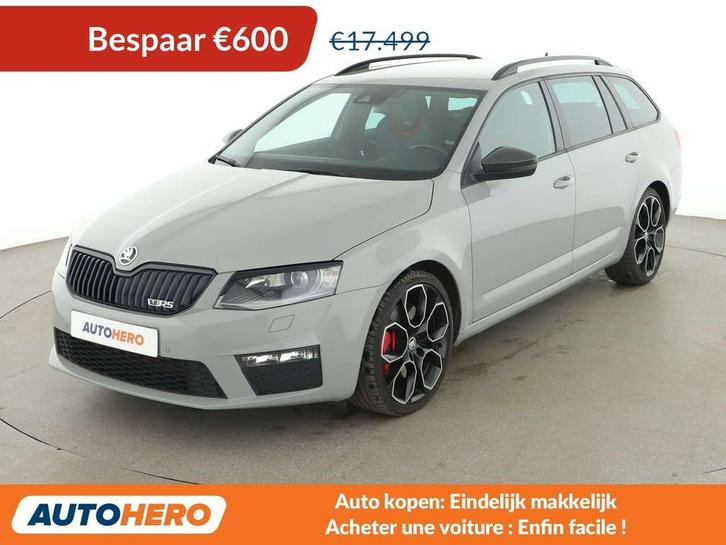 Skoda Octavia 2.0 TSI RS (bj 2016, automaat), Auto's, Skoda, Te koop, Octavia, ABS, Airbags, Airconditioning, Bluetooth, Boordcomputer