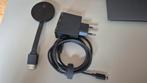 Chromecast 4K avec adaptateur secteur, TV, Hi-fi & Vidéo, Lecteurs multimédias, Enlèvement ou Envoi, Comme neuf, HDMI, Sans disque dur