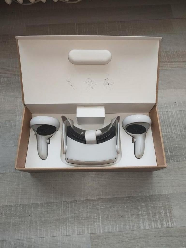 Meta quest 2 128gb met doos, Consoles de jeu & Jeux vidéo, Virtual Reality, Enlèvement ou Envoi, Comme neuf, Lunettes VR, Autres plateformes