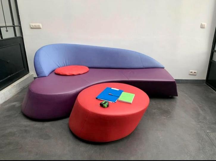 Canapé design Morena de Leolux, Huis en Inrichting, Zetels | Zetels en Chaises Longues, Gebruikt, Leer, Ophalen