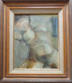 HARRY SLEIJSER / NAAKTE VROUW / OLIEVERF DOEK 58x50cm KADER, Enlèvement ou Envoi