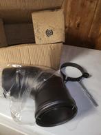 Bocht 100 Ø 90 mm Dubbelwandig geïsoleerd RAL9004, Overige materialen, Bochten, Nieuw, Ophalen of Verzenden