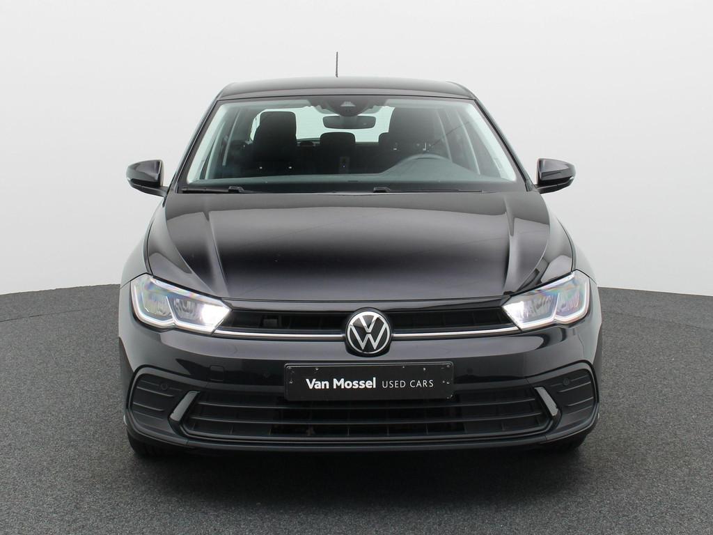 Volkswagen Polo 1.0 TSI Life Business | Carplay | Cruise Con, Voorwielaandrijving, Stof, Gebruikt, Zwart