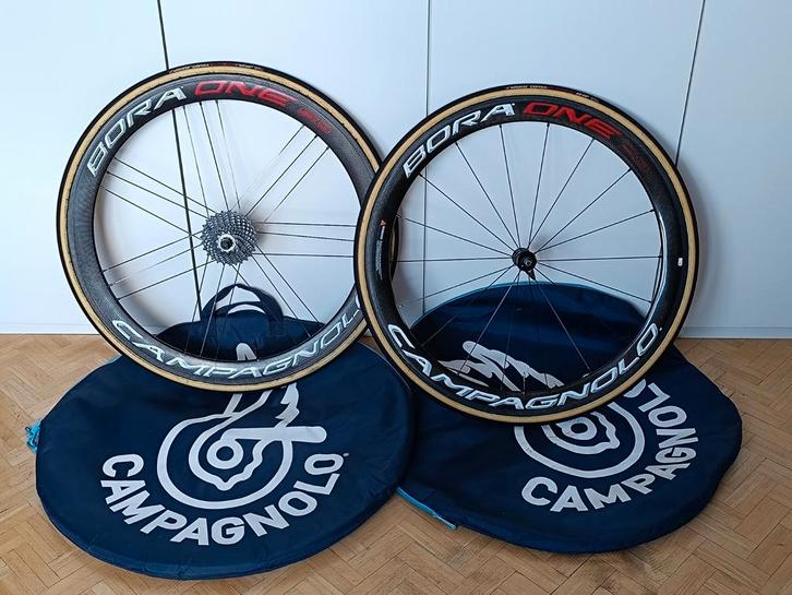 Campagnolo Bora One 50 Paire de roues, Vélos & Vélomoteurs, Vélos Pièces, Comme neuf, Roue, Carbone, Racefiets, Enlèvement