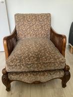 vintage zetel, Huis en Inrichting, Stoelen, Ophalen, Gebruikt, Bruin, Eén