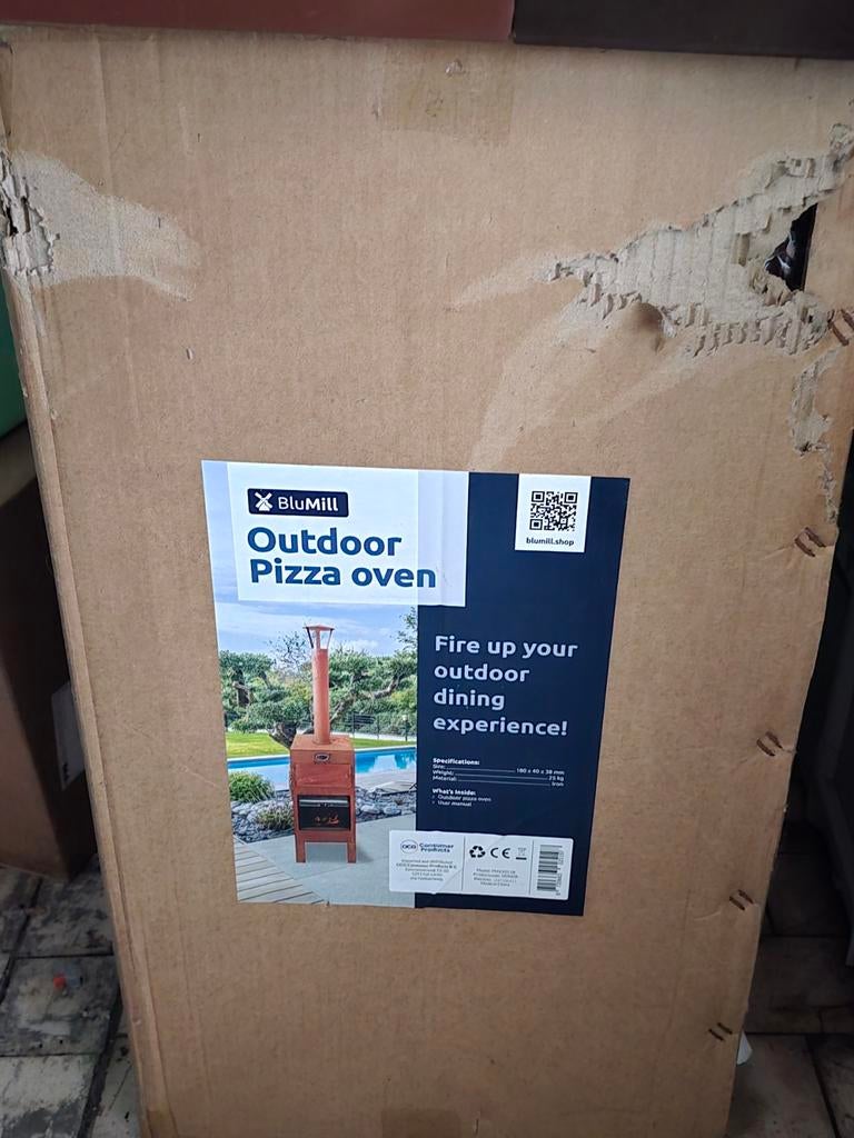 Pizza barbecue corten staal  Nieuw doos, Ophalen