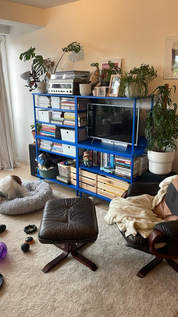 Blauw Rek / Kast Ikea, Ophalen, Zo goed als nieuw