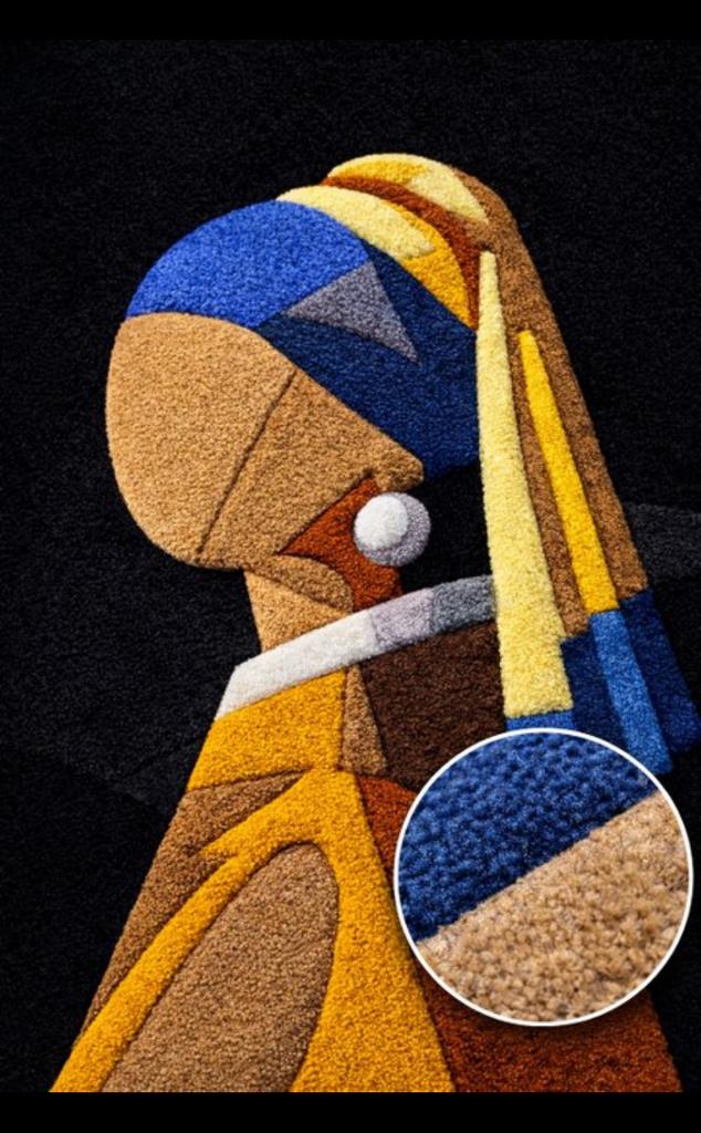 Tapis tufté à la main 80x50 RAF pièce unique, Enlèvement ou Envoi, Neuf