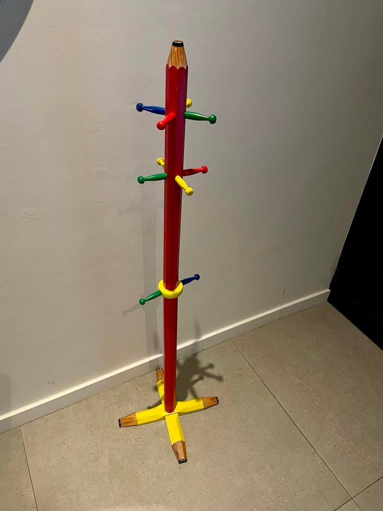 Vintage Pierre Sala potlood kinder kapstok, Ophalen, Gebruikt, 100 tot 150 cm, Kinderkapstok