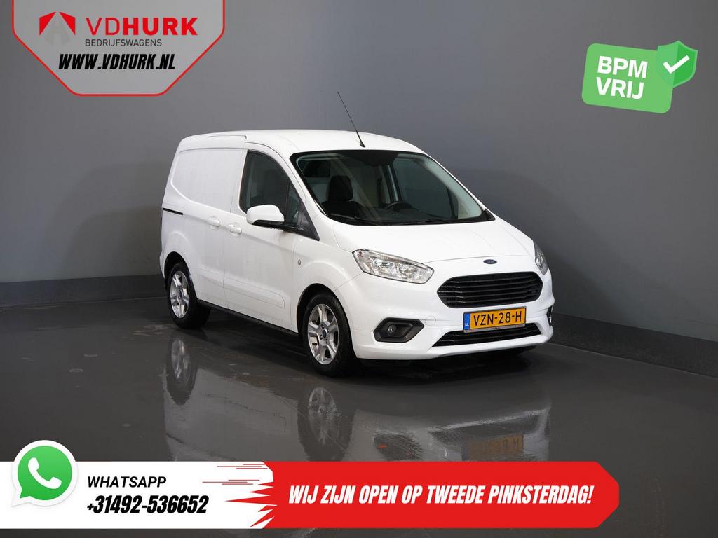 Ford Transit Courier 1.0 Limited BENZINE Carplay/ Camera/ Cl, Auto's, Wit, Bedrijf, Handgeschakeld, Parkeersensor