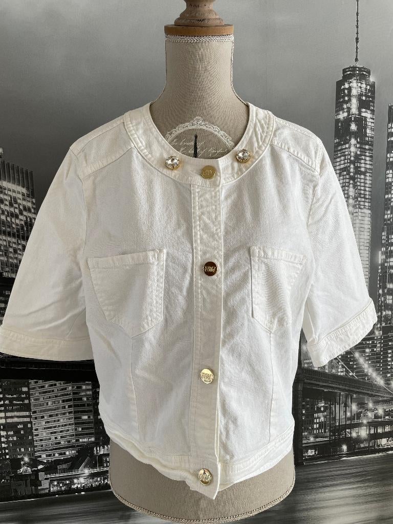 River Woods - prachtig wit zomer jasje - 44, Kleding | Dames, Jasjes, Kostuums en Pakken, Verzenden, River Woods, Wit, Maat 42/44 (L)